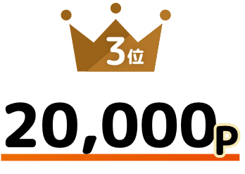 3位 20,000P