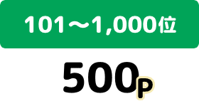 101〜1,000位 500P